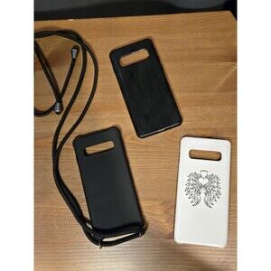 Lot Of 3, Samsung Galaxy S10 Slim Case TPU Covers Plus Crossbody 5.9" x 2.77"